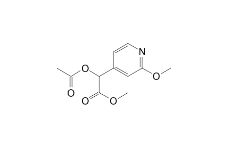 4-Pyridineacetic acid, .alpha.-(acetyloxy)-2-methoxy-, methyl ester, (.+-.)-