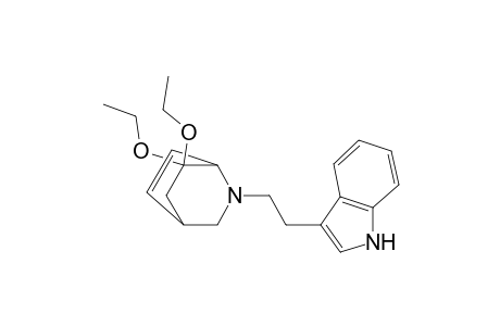 2-Azabicyclo[2.2.2]oct-5-ene, 7,7-diethoxy-2-[2-(1H-indol-3-yl)ethyl]-, (.+-.)-