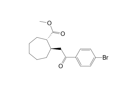 (1S,2R)-2-[2-(4-bromophenyl)-2-keto-ethyl]cycloheptanecarboxylic acid methyl ester