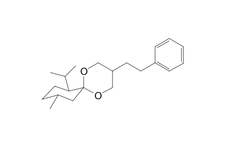 7-Isopropyl-10-methyl-3-(2-phenylethyl)-2,5-dioxaspiroundecene