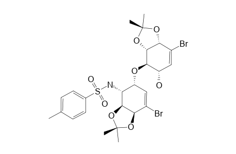 N-[(3aS,4R,5R,7aS)-5-[[(3aS,4R,5S,7aS)-7-bromo-5-hydroxy-2,2-dimethyl-3a,4,5,7a-tetrahydro-1,3-benzodioxol-4-yl]oxy]-7-bromo-2,2-dimethyl-3a,4,5,7a-tetrahydro-1,3-benzodioxol-4-yl]-4-methylbenzenesulfonamide