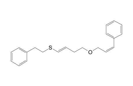 (Z)-4-(Phenylethylthio)but-3-en-1-yl (E)-3-phenylprop-2-en-1-yl ether