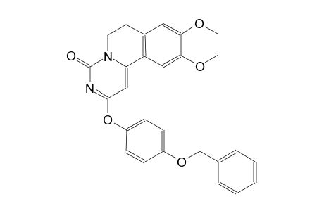 2-[4-(benzyloxy)phenoxy]-9,10-dimethoxy-6,7-dihydro-4H-pyrimido[6,1-a]isoquinolin-4-one