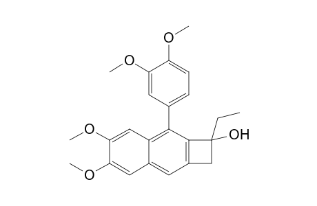 3-(3,4-dimethoxyphenyl)-2-ethyl-5,6-dimethoxy-1H-cyclobuta[b]naphthalen-2-ol