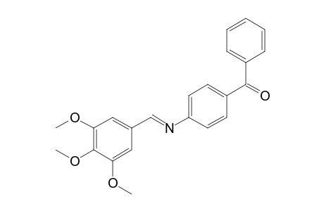 Phenyl(4-([(E)-(3,4,5-trimethoxyphenyl)methylidene]amino)phenyl)methanone