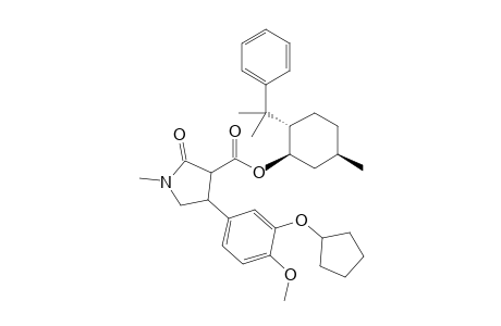 (1R,3R,4S)-8-Phenylmenthyl-4-(3-cyclopentyloxy-4-methoxyphenyl)-1-methylpyrrolidin-2-one-3-carboxylate