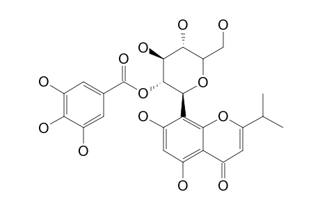 8-BETA-C-(2'-GALLOYLGLUCOPYRANOSYL)-5,7-DIHYDROXY-2-ISOPROPYLCHROMONE