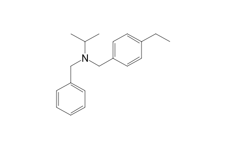 N-Benzyl-N-[(4-ethylphenyl)methyl]propan-2-amine