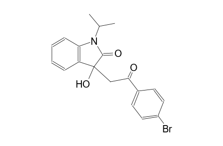2H-indol-2-one, 3-[2-(4-bromophenyl)-2-oxoethyl]-1,3-dihydro-3-hydroxy-1-(1-methylethyl)-