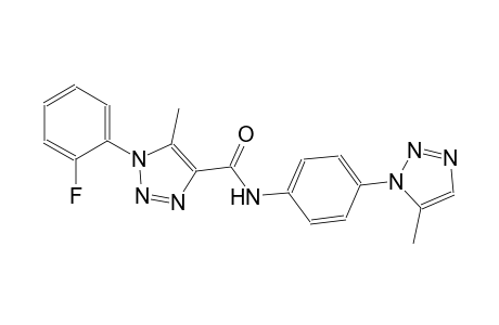 1H-1,2,3-triazole-4-carboxamide, 1-(2-fluorophenyl)-5-methyl-N-[4-(5-methyl-1H-1,2,3-triazol-1-yl)phenyl]-
