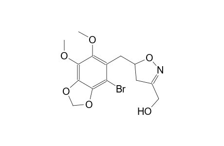 3-isoxazolemethanol, 5-[(4-bromo-6,7-dimethoxy-1,3-benzodioxol-5-yl)methyl]-4,5-dihydro-