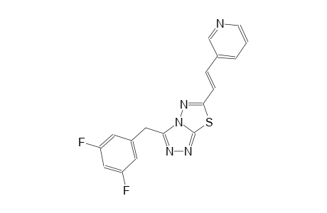 [1,2,4]triazolo[3,4-b][1,3,4]thiadiazole, 3-[(3,5-difluorophenyl)methyl]-6-[(E)-2-(3-pyridinyl)ethenyl]-