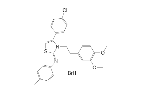 N-((2Z)-4-(4-chlorophenyl)-3-[2-(3,4-dimethoxyphenyl)ethyl]-1,3-thiazol-2(3H)-ylidene)-4-methylaniline hydrobromide