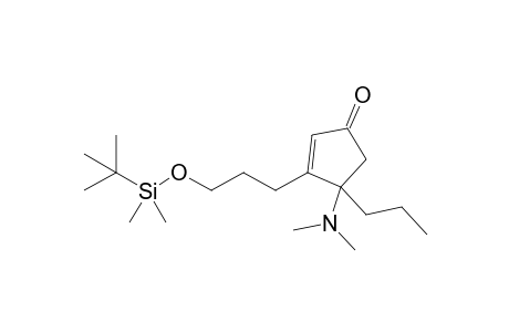 3-[3-[tert-butyl(dimethyl)silyl]oxypropyl]-4-(dimethylamino)-4-propyl-1-cyclopent-2-enone