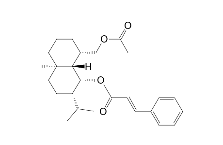 2-Propenoic acid, 3-phenyl-, 8-[(acetyloxy)methyl]decahydro-4a-methyl-2-(1-methylethyl)-1-naphthal enyl ester, [1R-(1.alpha.,2.alpha.,4a.alpha.,8.alpha.,8a.beta.)]-