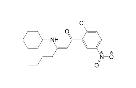 (Z)-1-(2-Chloro-5-nitrophenyl)-3-(cyclohexylamino)hept-2-en-1-one