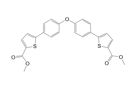 5-[4-[4-(5-carbomethoxy-2-thienyl)phenoxy]phenyl]thiophene-2-carboxylic acid methyl ester