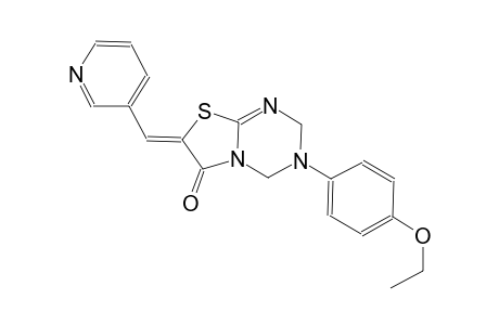 2H-thiazolo[3,2-a][1,3,5]triazin-6(7H)-one, 3-(4-ethoxyphenyl)-3,4-dihydro-7-(3-pyridinylmethylene)-, (7Z)-