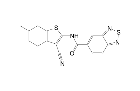 N-(3-cyano-6-methyl-4,5,6,7-tetrahydro-1-benzothien-2-yl)-2,1,3-benzothiadiazole-5-carboxamide