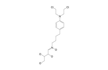 N-HYDROXY-4-(4-N',N'-BIS-(2-CHLOROETHYL)-AMINO)-PHENYLBUTYLAMINO-D-THREOSIDE_NITRONE