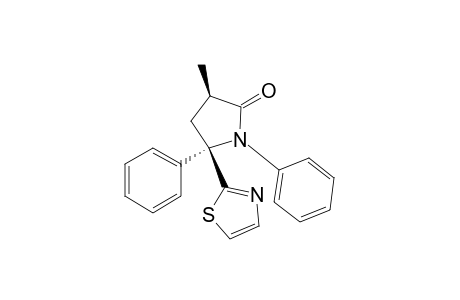 cis-3-Methyl-1,5-diphenyl-5-thiazol-2-ylpyrrolidin-2-one