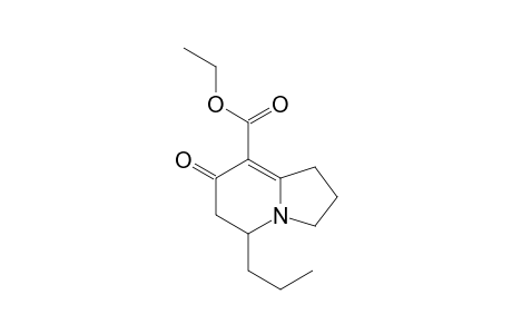 7-keto-5-propyl-2,3,5,6-tetrahydro-1H-indolizine-8-carboxylic acid ethyl ester