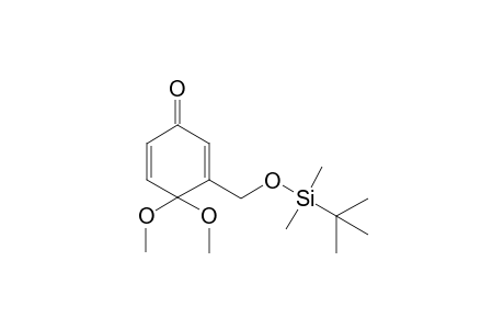 3-[(t-Butyldimethylsilyl)oxymethy])-4,4-dimethoxycyclohex-2,5-dienone
