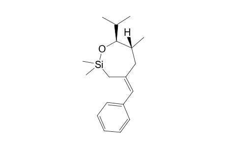 (Z)-ANTI-2,2,6-TRIMETHYL-4-BENZYLIDEN-7-ISOPROPYL-1-OXA-2-SILACYCLOHEPTANE