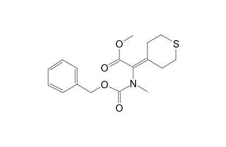 Methyl 2-(cbz-amino)-2-(tetrahydrothiopyran-4-ylidene)acetate, N-methyl-