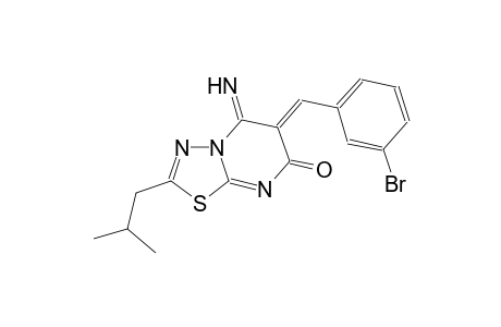 7H-[1,3,4]thiadiazolo[3,2-a]pyrimidin-7-one, 6-[(3-bromophenyl)methylene]-5,6-dihydro-5-imino-2-(2-methylpropyl)-, (6Z)-