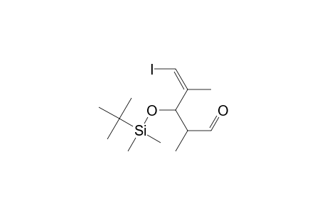 4-Pentenal, 3-[[(1,1-dimethylethyl)dimethylsilyl]oxy]-5-iodo-2,4-dimethyl-, [R-[R*,R*-(E)]]-