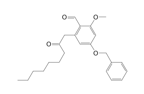 4-benzyloxy-2-methoxy-6-(2'-oxononyl)benzaldehyde