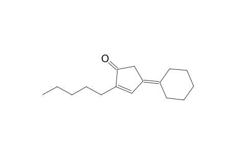 4-Cyclohexylidene-2-pentylcyclopent-2-enone