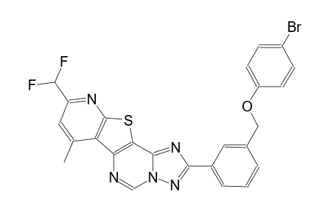 4-bromophenyl 3-[9-(difluoromethyl)-7-methylpyrido[3',2':4,5]thieno[2,3-e][1,2,4]triazolo[1,5-c]pyrimidin-2-yl]benzyl ether