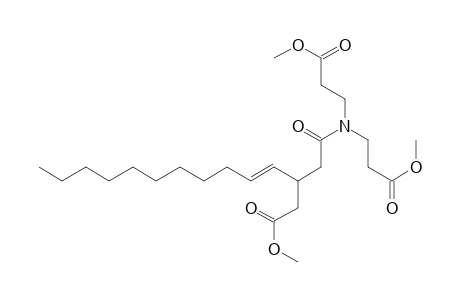 N,N-bis(2-carbomethoxyethyl)-3-carbomethoxymethyl-tetradec-4-enamide