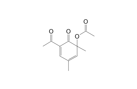 acetic acid (5-acetyl-6-keto-1,3-dimethyl-1-cyclohexa-2,4-dienyl) ester
