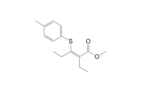 (Z)-2-ethyl-3-(p-tolylthio)pent-2-enoic acid methyl ester