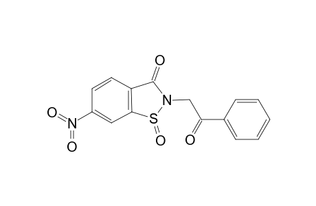 6-Nitro-2-bethzoylmethyl-1,2-benzisothiazol-3-one-1-oxide