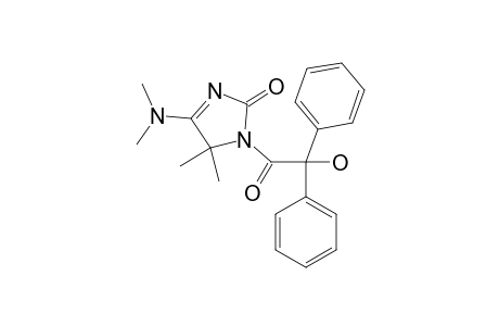 5-(Dimethylamino)-3,4-dihydro-3-(2-hydroxy-2,2-diphenylacetyl)-4,4-dimethyl-2H-imidazol-2-one