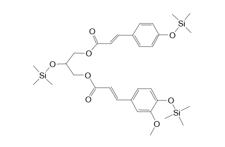 Glycerol <1-p-coumaroyl-3-feruloyl->, tri-TMS
