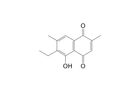 6-Ethyl-5-hydroxy-2,7-dimethyl-1,4-naphthoquinone