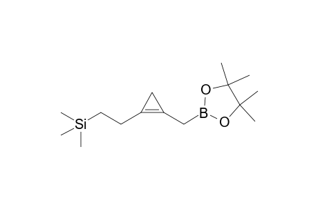 Trimethyl(2-(2-((4,4,5,5-tetramethyl-1,3,2-dioxaborolan-2-yl)methyl)cycloprop-1-en-1-yl)ethyl)silane