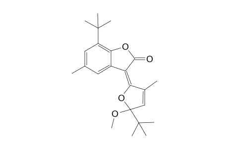 (3E)-7-tert-butyl-3-(5-tert-butyl-5-methoxy-3-methyl-2-furanylidene)-5-methyl-2-benzofuranone