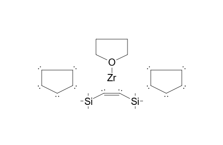 Zirconium, bis(.eta.-5-cyclopentadienyl)(tetrahydrofuran)[.eta.-2:1,2-bis(trimethylsilyl)acetylene]