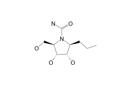 (2R,3R,4S,5S)-3,4-DIHYDROXY-2-(HYDROXYMETHYL)-5-PROPYL-PYRROLIDINE-1-CARBOXAMIDE