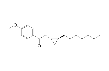 2-[(1R,2S)-2'-Heptylcyclopropyl]-1-(p-methoxyphenyl)-1-ethanone