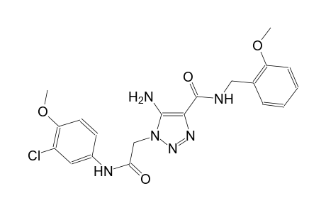 5-amino-1-[2-(3-chloro-4-methoxyanilino)-2-oxoethyl]-N-(2-methoxybenzyl)-1H-1,2,3-triazole-4-carboxamide