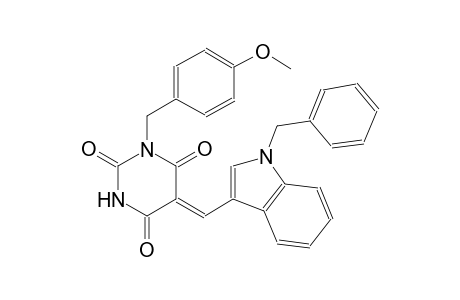 (5Z)-5-[(1-benzyl-1H-indol-3-yl)methylene]-1-(4-methoxybenzyl)-2,4,6(1H,3H,5H)-pyrimidinetrione