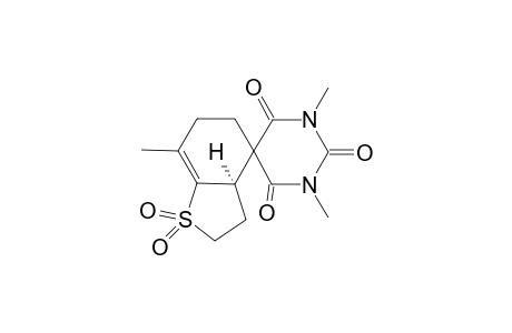 1',3',7-Trimethyl-3,3a,5,6-tetrahydro-2H,2'Hspiro[1-benzothiophene-4,5'-pyrimidine]-2',4',6'(1'H,3'H)-trione 1,1-dioxide