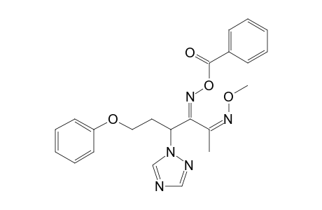 2,3-Hexanedione, 6-phenoxy-4-(1H-1,2,4-triazol-1-yl)-, 3-(O-benzoyloxime) 2-(O-methyloxime)